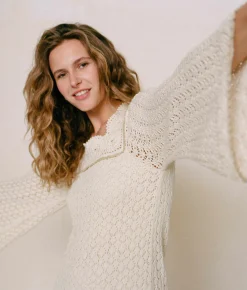 Dresses^Christy Dawn The Alina Dress Cream Crochet