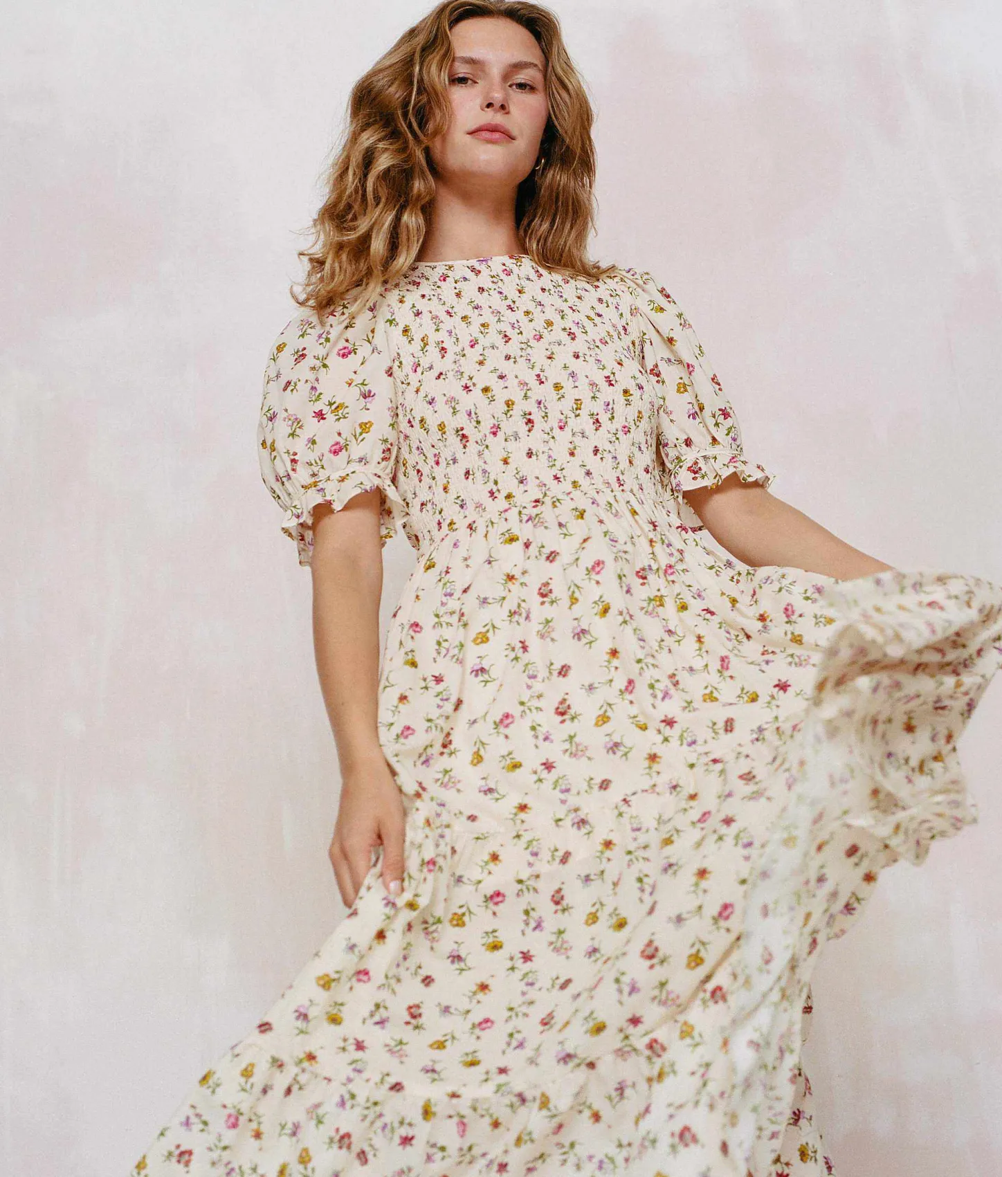 Dresses^Christy Dawn The Amalia Dress Cream Garden