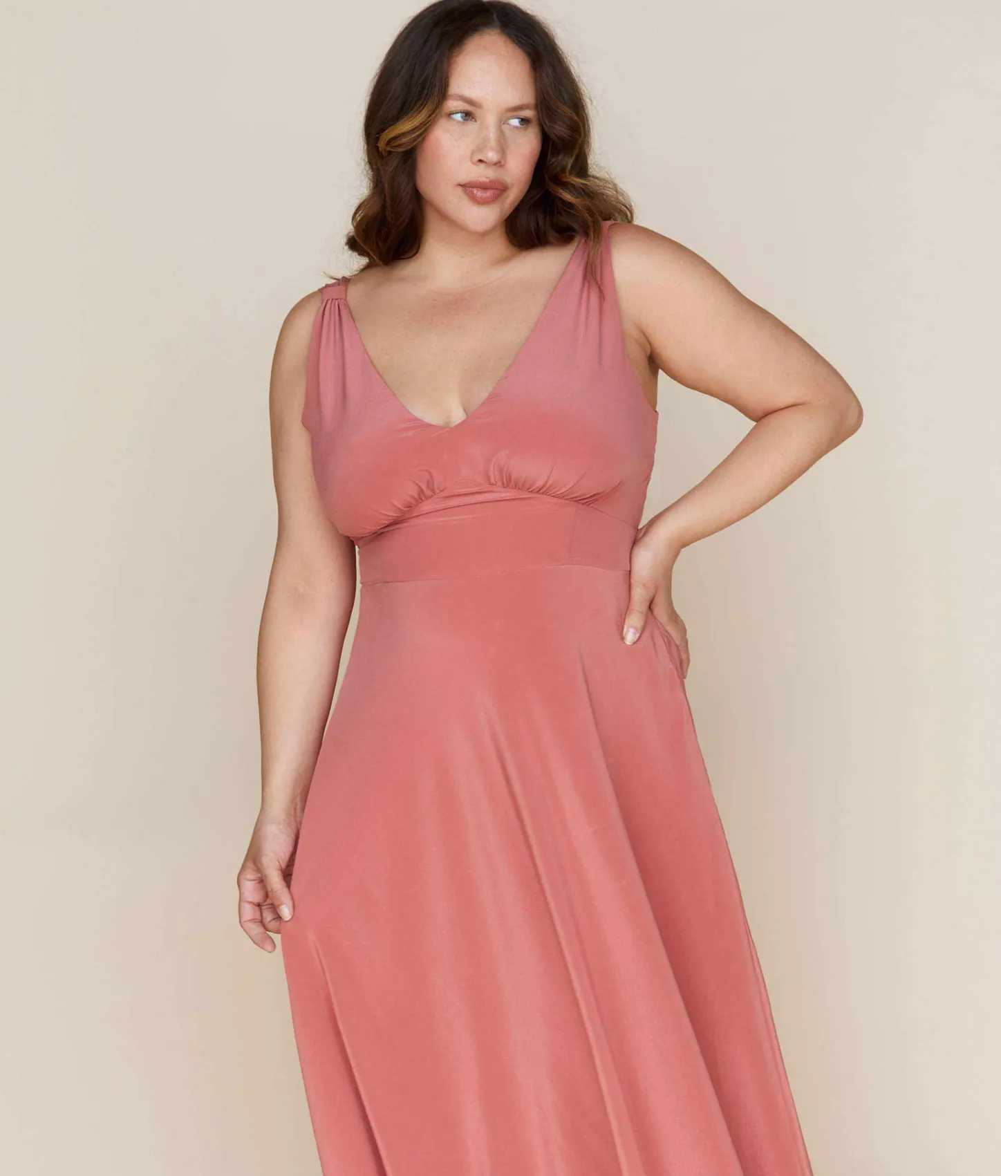 Dresses^Christy Dawn The Angelica Dress Dusty Rose Silk