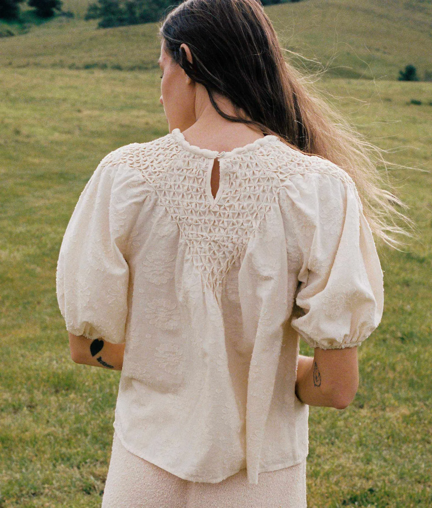 Dresses^Christy Dawn The Asha Blouse Sunflower Jaquard