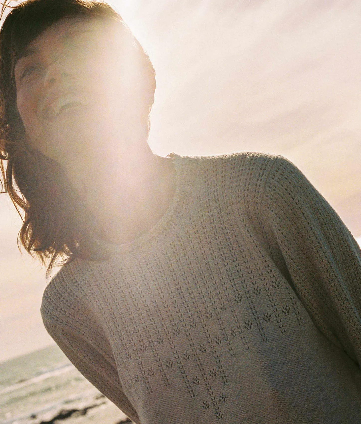 Dresses^Christy Dawn The Ashton Sweater Dress Natural Pointelle