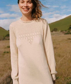 Dresses^Christy Dawn The Ashton Sweater Dress Natural Pointelle