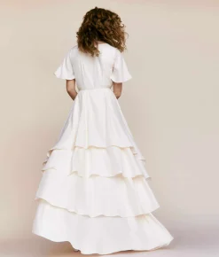 Bridal^Christy Dawn The Athena Dress Pearl Silk