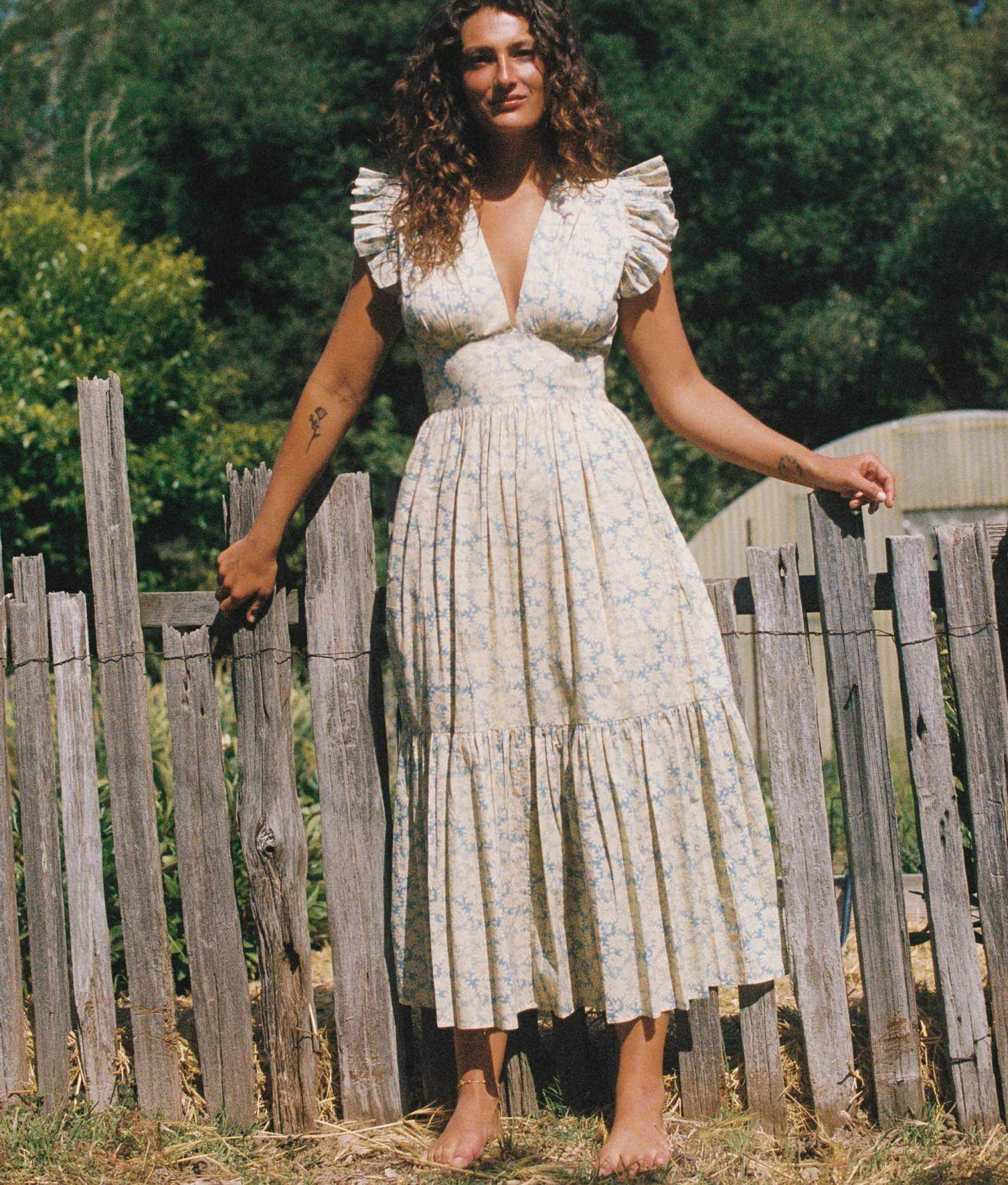 Dresses^Christy Dawn The Aurelia Dress Sky Chamomile