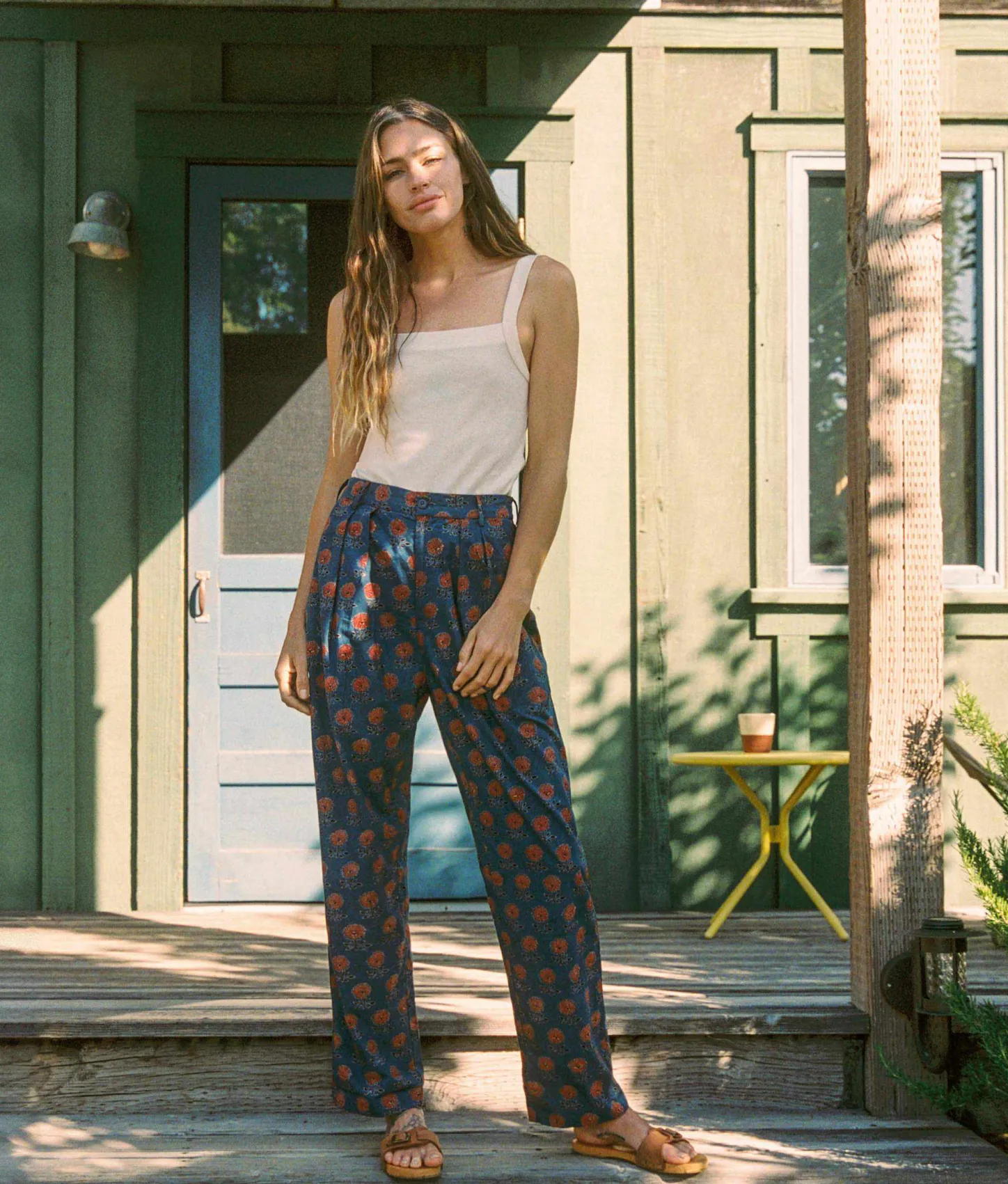 Dresses^Christy Dawn The Ava Pant Indigo Sunflower