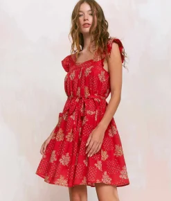 Dresses^Christy Dawn The Bennet Dress Crimson Bouquet