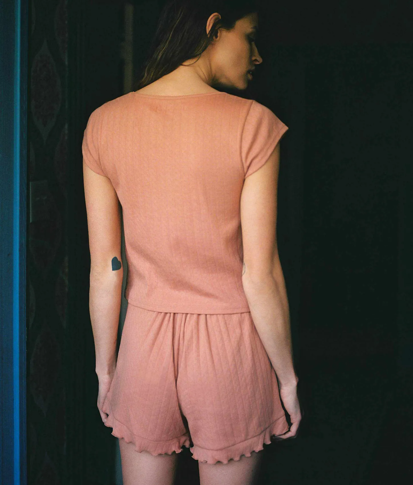 Dresses^Christy Dawn The Bobby Short Toasted Nut Pointelle