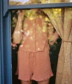 Dresses^Christy Dawn The Bobby Short Toasted Nut Pointelle