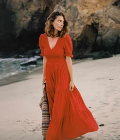 Dresses^Christy Dawn The Brooklyn Dress Crimson Gauze