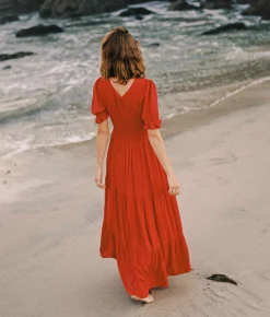 Dresses^Christy Dawn The Brooklyn Dress Crimson Gauze