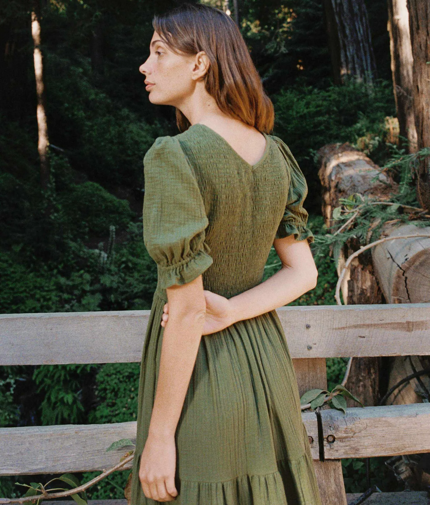 Dresses^Christy Dawn The Brooklyn Dress Forest Gauze