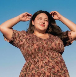 Extended Sizing^Christy Dawn The Brooklyn Dress Extended Plum Flora