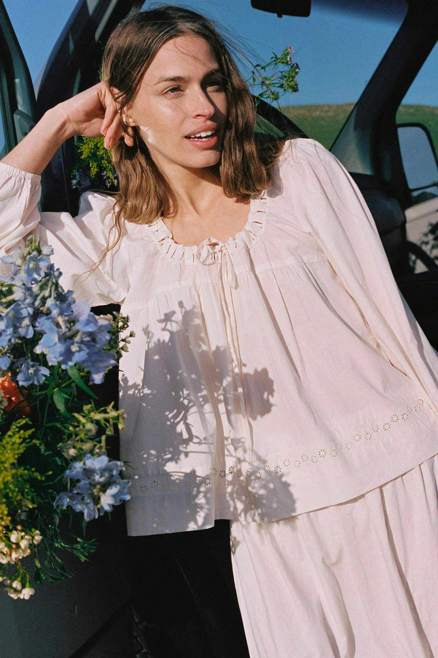 Tops & Blouses^Christy Dawn The Cale Blouse Pearl