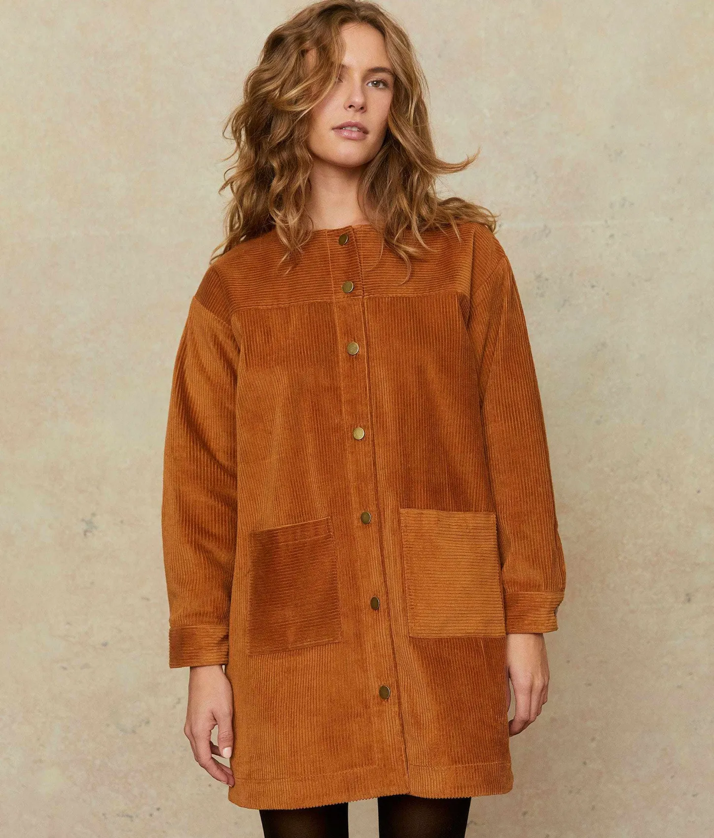 Dresses^Christy Dawn The Candice Dress Cognac Corduroy