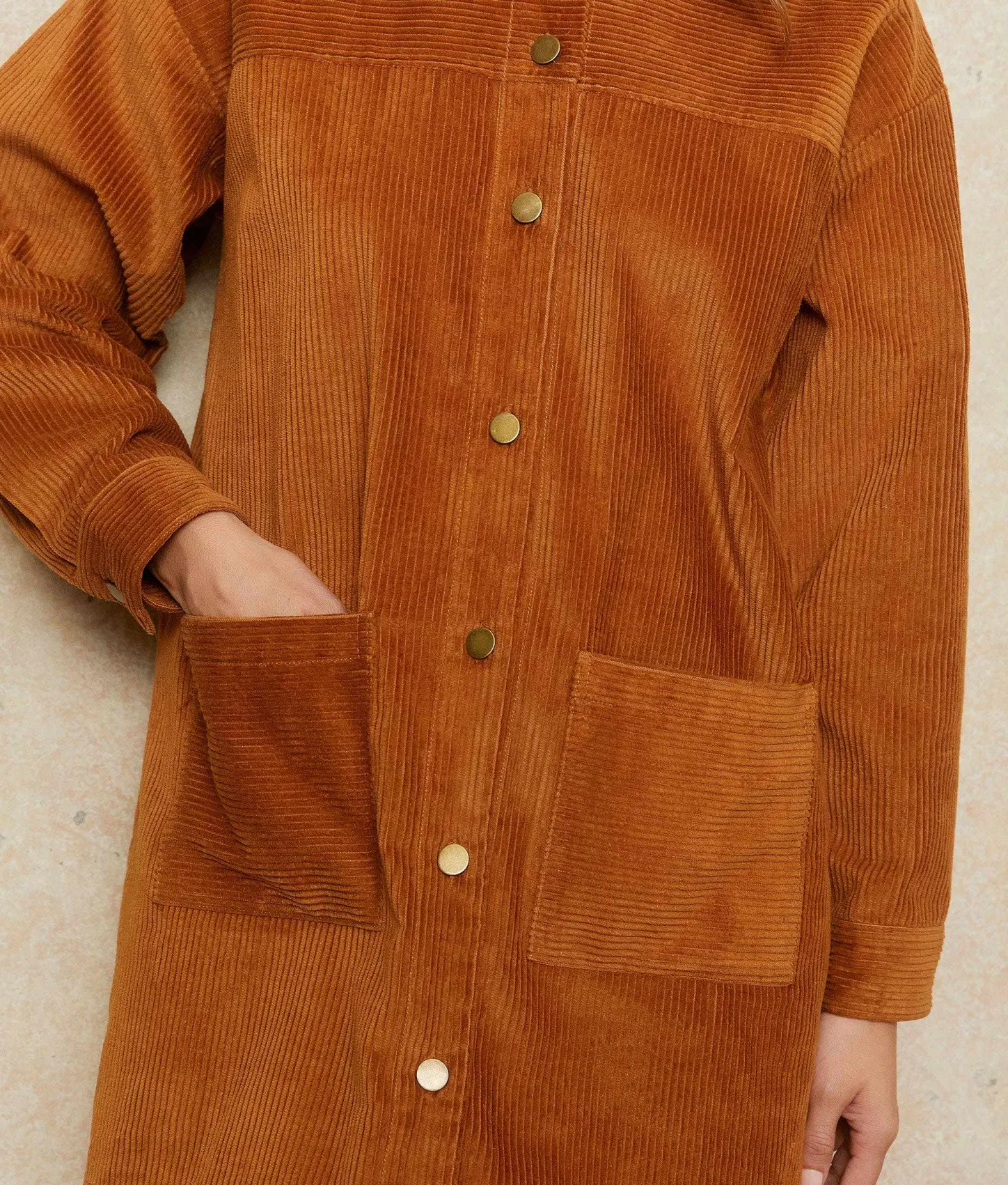Dresses^Christy Dawn The Candice Dress Cognac Corduroy