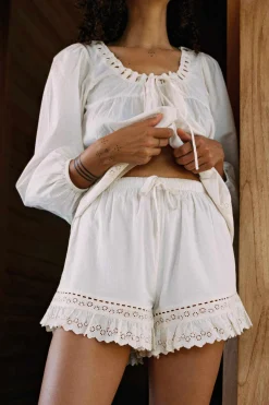 Bottoms^Christy Dawn The Cassia Short Pearl