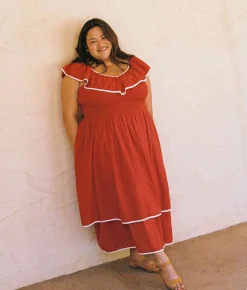 Dresses^Christy Dawn The Cierra Dress Extended Rojo Khadi