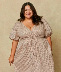 Dresses^Christy Dawn The Dahlia Dress Extended Geo Ditsy Cream