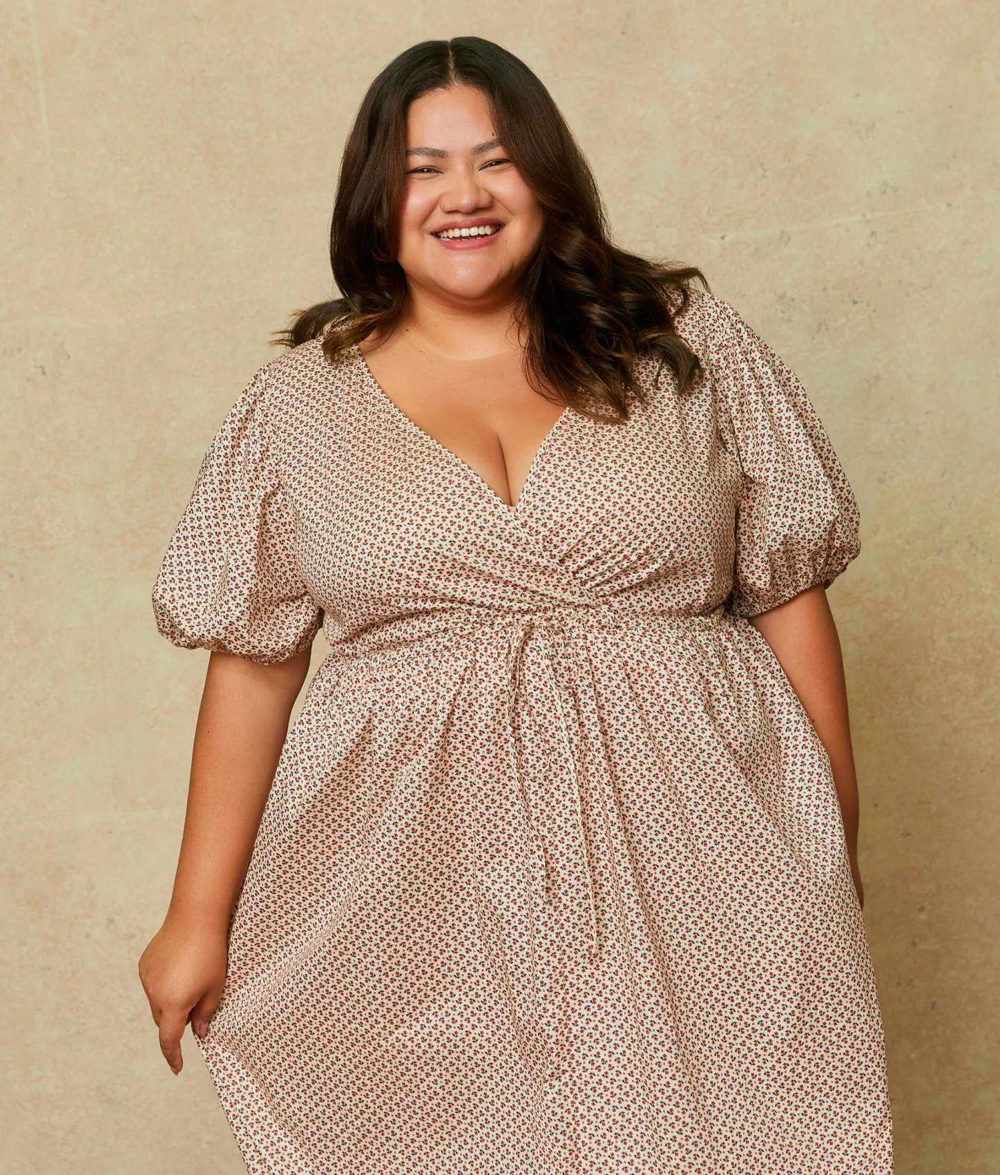 Dresses^Christy Dawn The Dahlia Dress Extended Geo Ditsy Cream