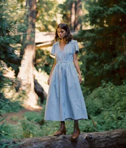 Dresses^Christy Dawn The Dawn Dress Cornflower Basketweave