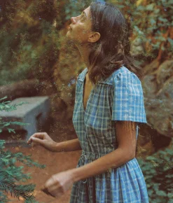 Dresses^Christy Dawn The Dawn Dress Cornflower Basketweave