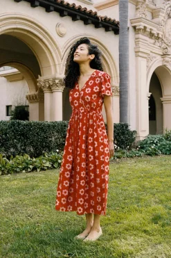 Dresses^Christy Dawn The Dawn Dress Crimson Daisy