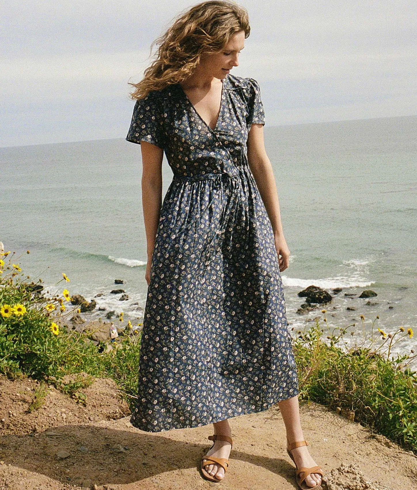 Dresses^Christy Dawn The Dawn Dress Oat Straw Blue