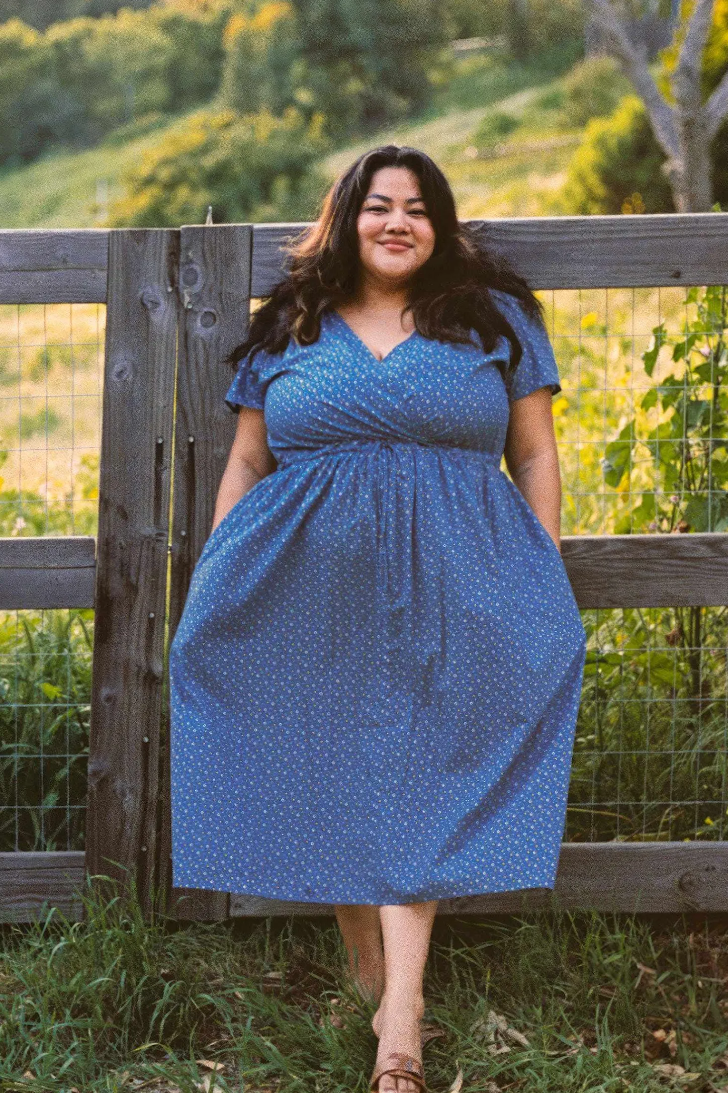 Extended Sizing^Christy Dawn The Dawn Dress Extended Essence Blue
