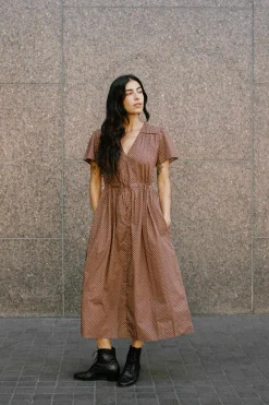 Dresses^Christy Dawn The Dawn Dress Petites Geo Ditsy Hickory