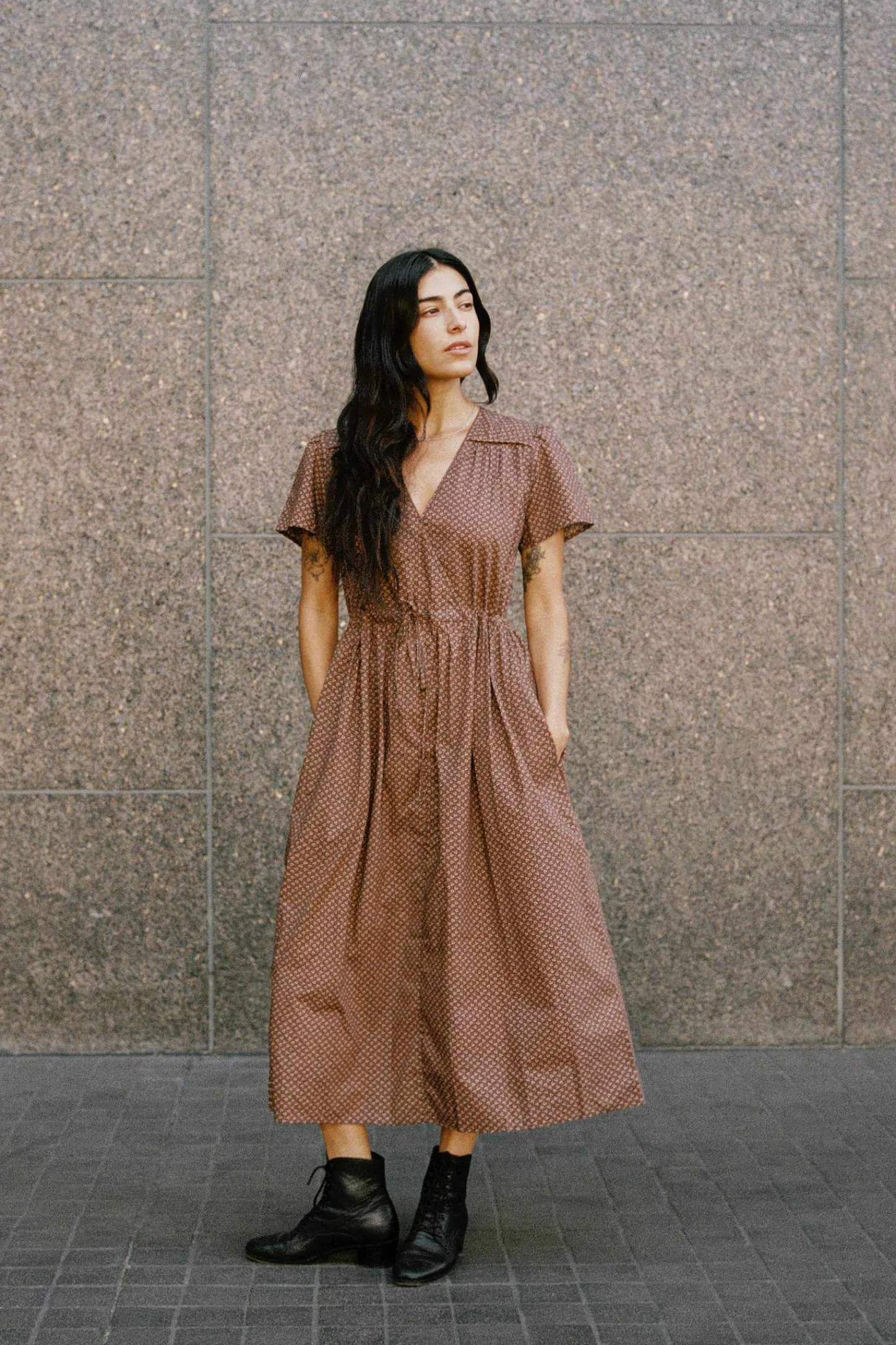 Dresses^Christy Dawn The Dawn Dress Petites Geo Ditsy Hickory