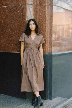 Dresses^Christy Dawn The Dawn Dress Petites Geo Ditsy Hickory