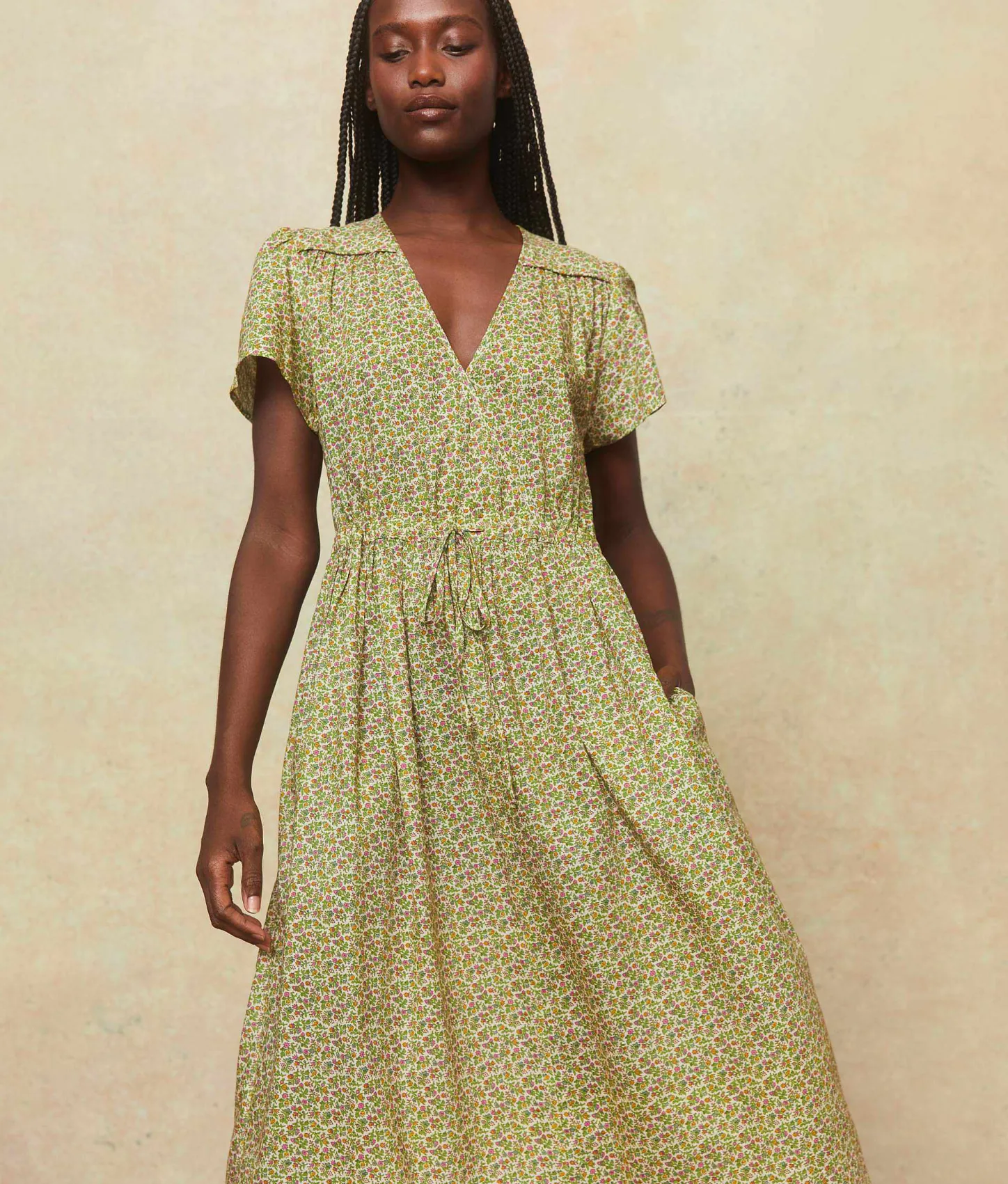 Dresses^Christy Dawn The Dawn Dress Petites Berry Ditsy Cream