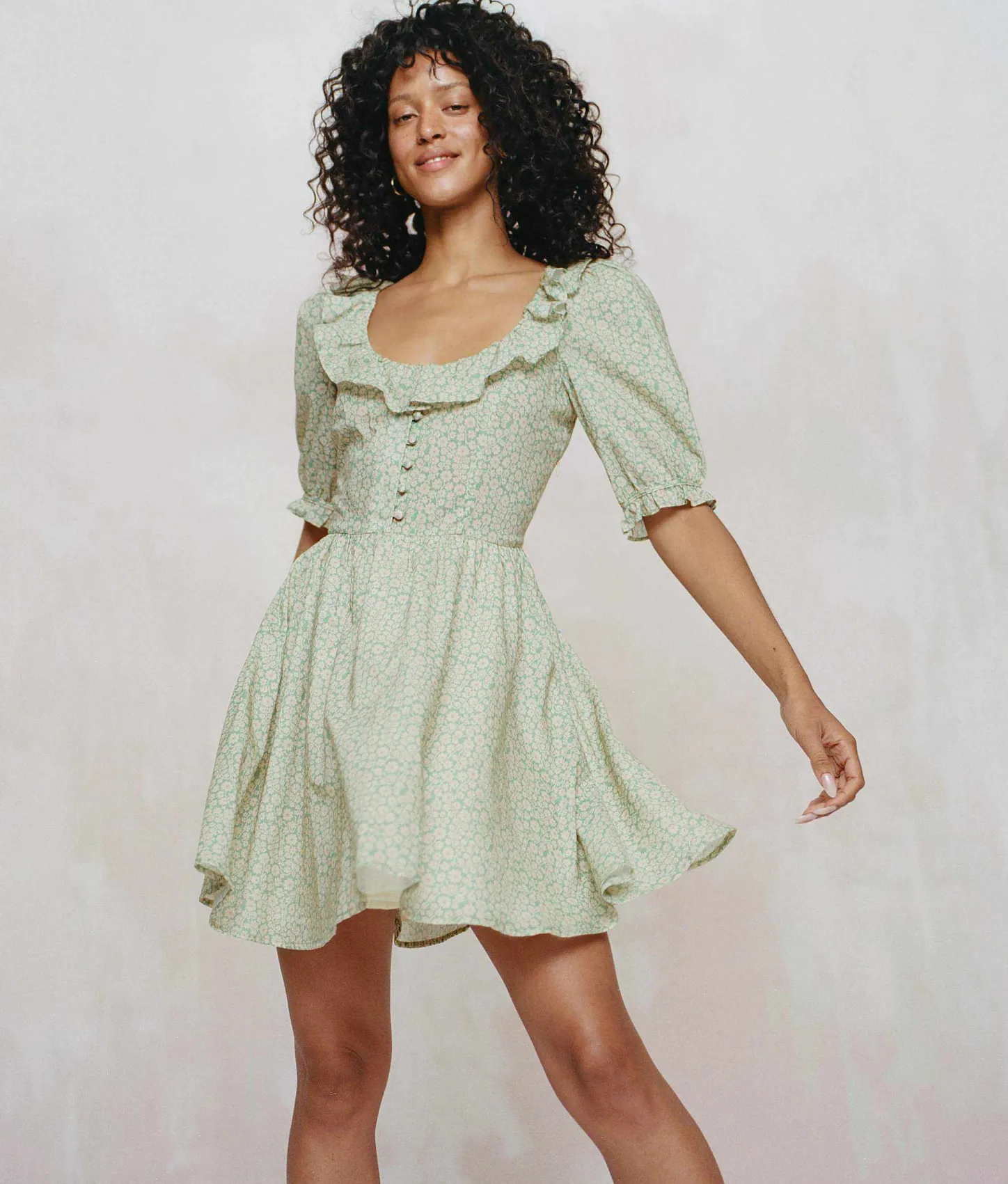 Dresses^Christy Dawn The Delia Dress Green Climbing Daisy