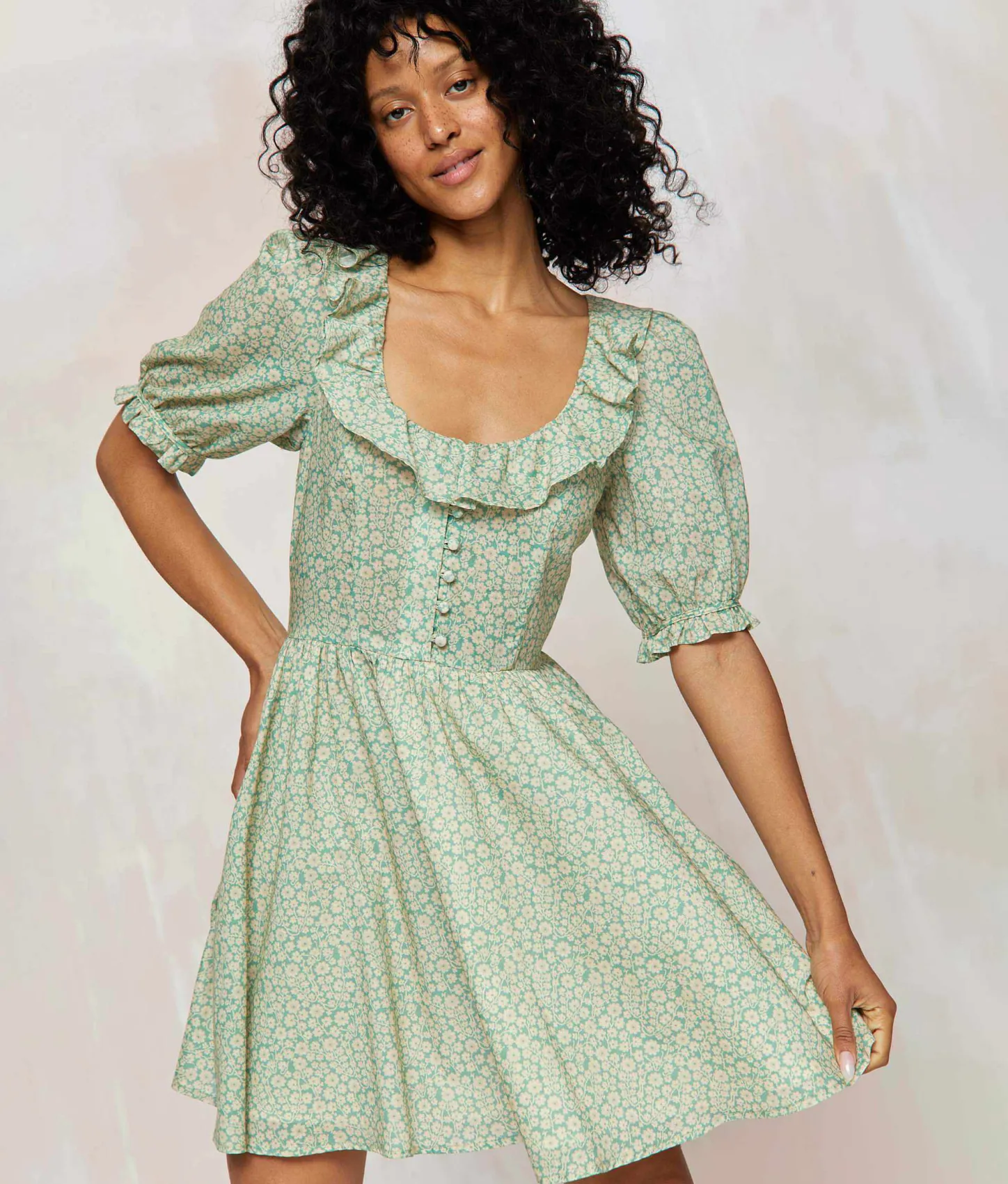 Dresses^Christy Dawn The Delia Dress Green Climbing Daisy