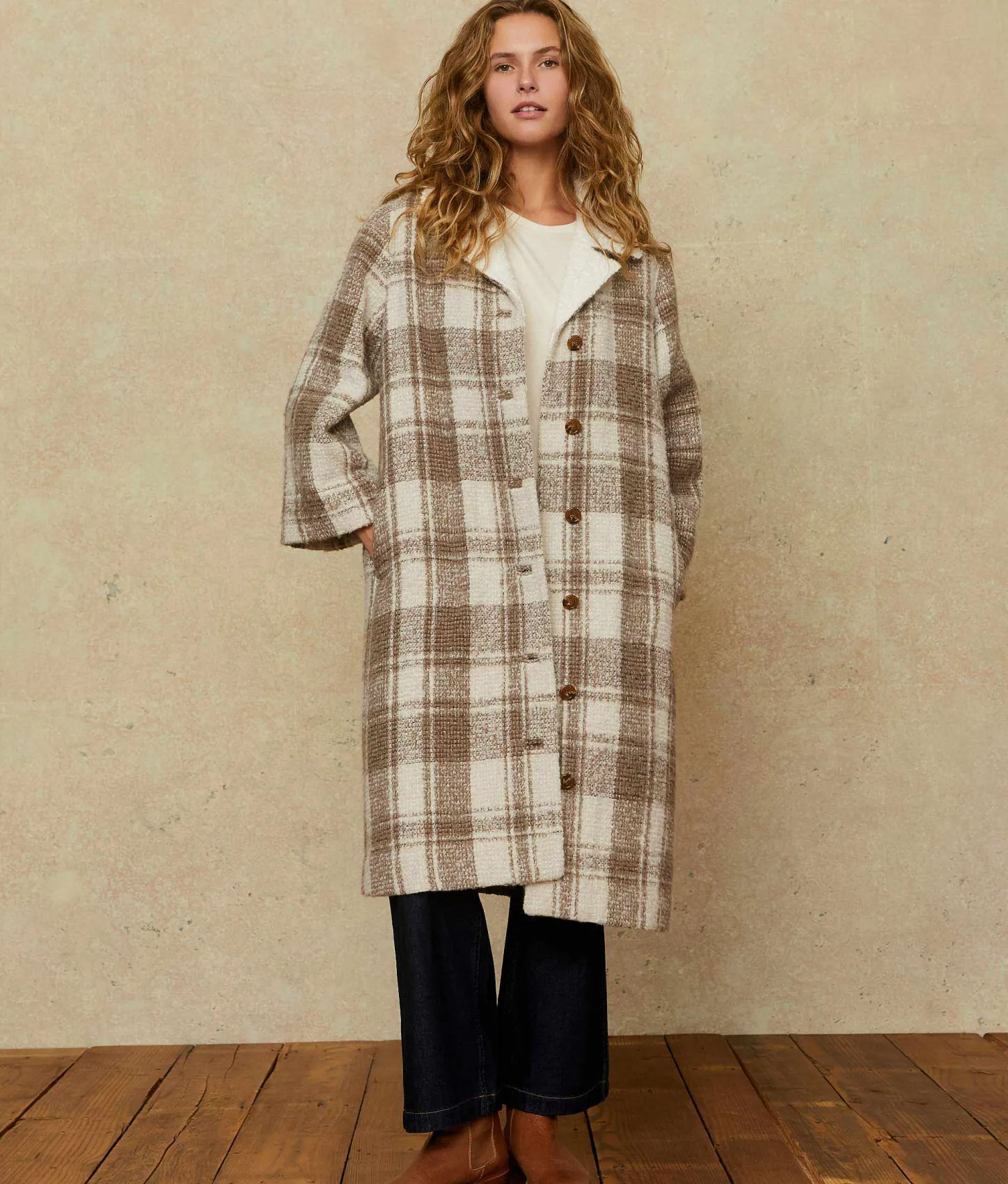 Dresses^Christy Dawn The Eleanor Coat Oat Plaid