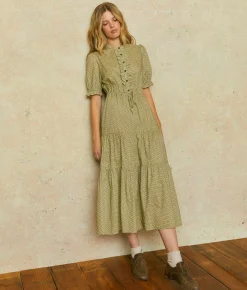Dresses^Christy Dawn The Elle Dress Geo Ditsy Sage