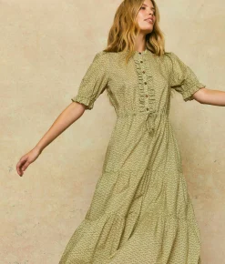 Dresses^Christy Dawn The Elle Dress Geo Ditsy Sage