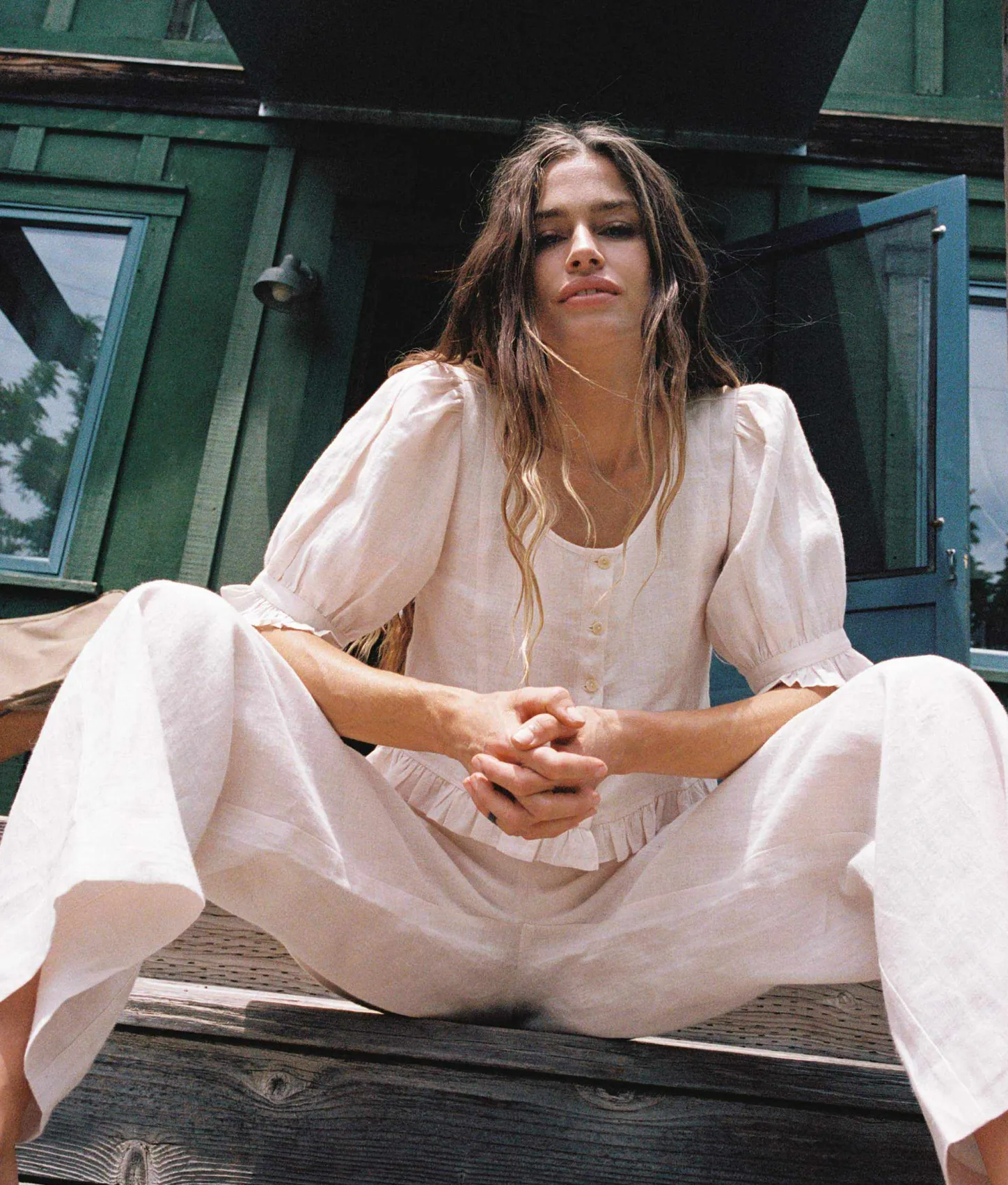Dresses^Christy Dawn The Ellen Top Pearl Linen