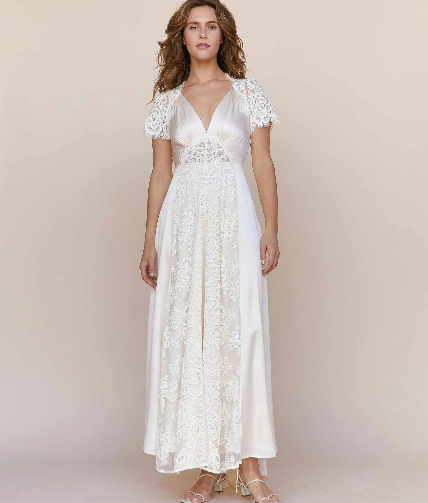 Bridal^Christy Dawn The Fitzgerald Dress Pearl Silk