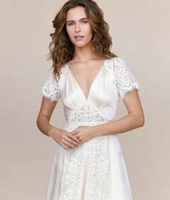 Bridal^Christy Dawn The Fitzgerald Dress Pearl Silk