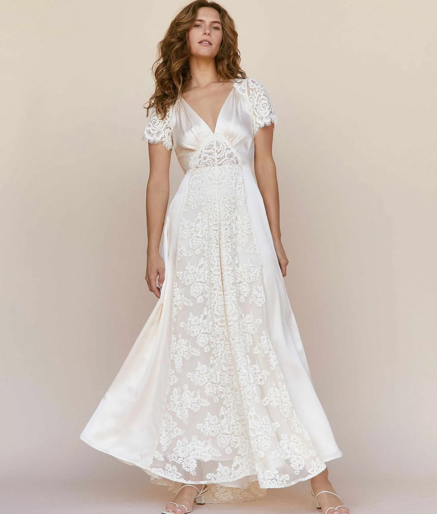 Bridal^Christy Dawn The Fitzgerald Dress Pearl Silk