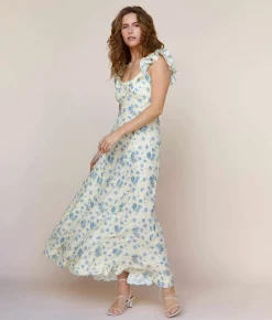 Dresses^Christy Dawn The Helina Dress Lilies In Bloom Silk