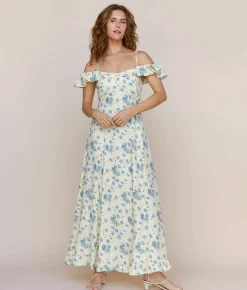 Dresses^Christy Dawn The Helina Dress Lilies In Bloom Silk