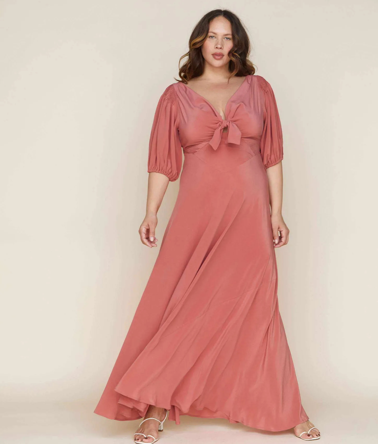 Dresses^Christy Dawn The Honey Dress Dusty Rose Silk