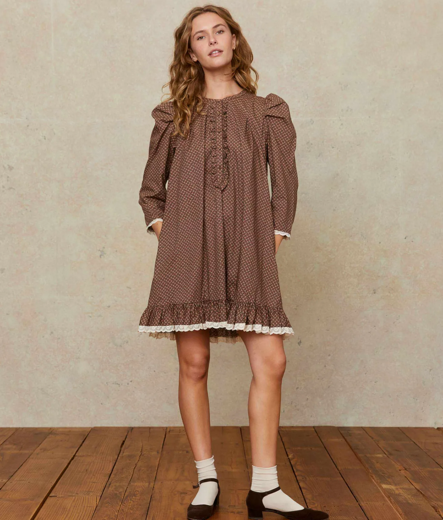 Dresses^Christy Dawn The Janae Dress Geo Ditsy Hickory