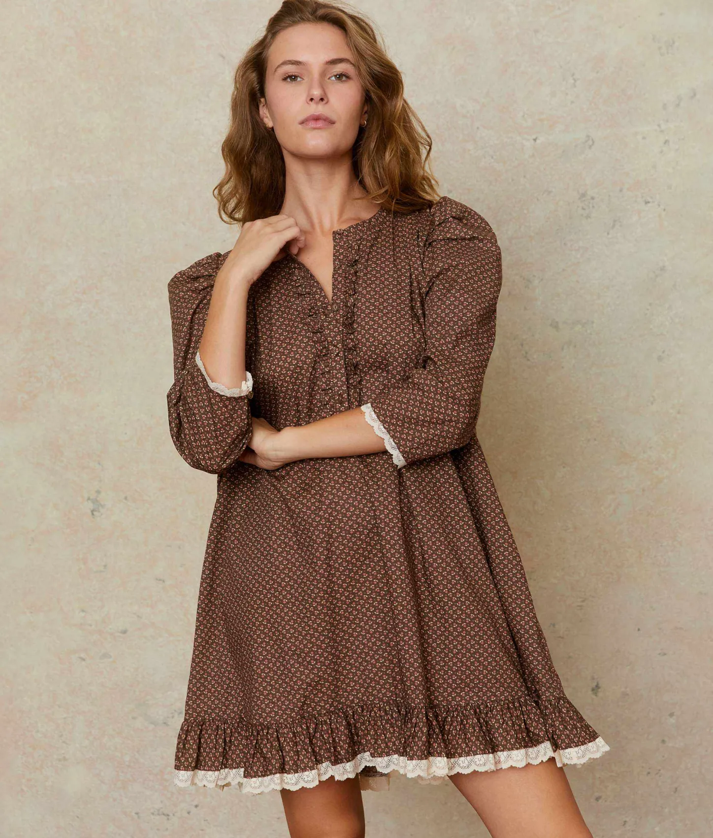 Dresses^Christy Dawn The Janae Dress Geo Ditsy Hickory