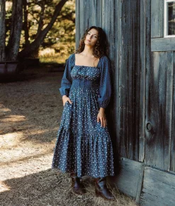 Dresses^Christy Dawn The Jennica Dress Oat Straw Blue