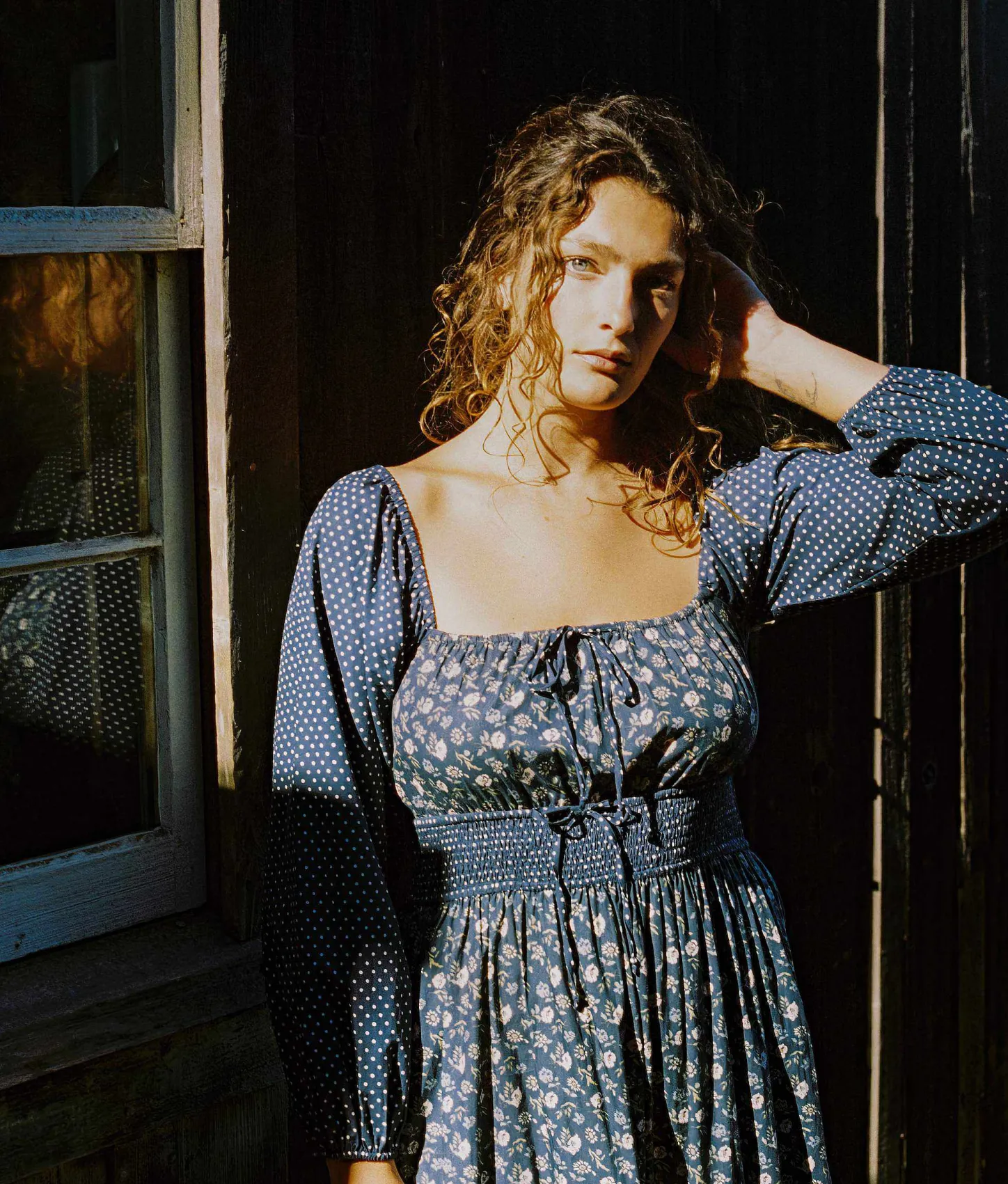 Dresses^Christy Dawn The Jennica Dress Oat Straw Blue