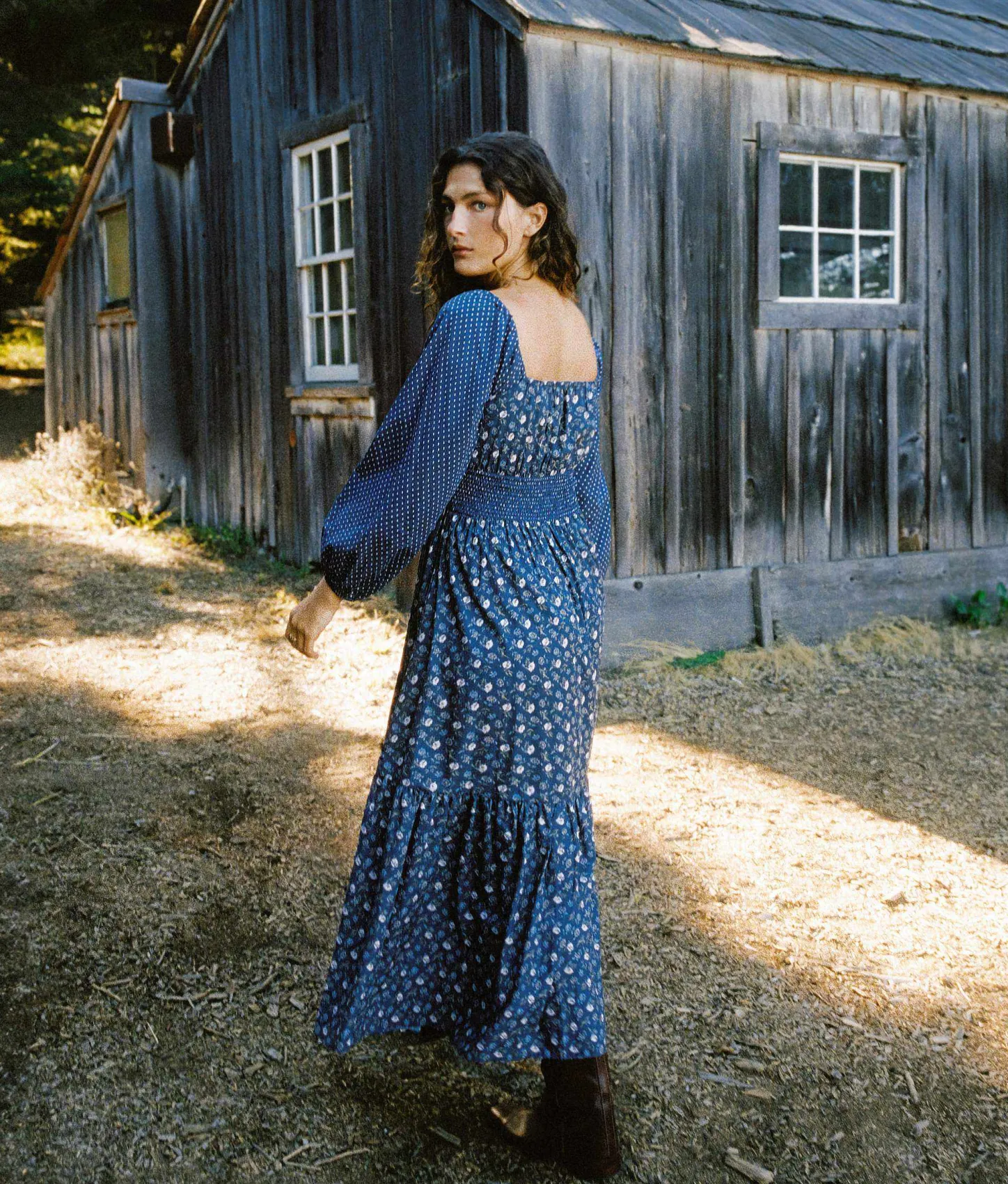 Dresses^Christy Dawn The Jennica Dress Oat Straw Blue