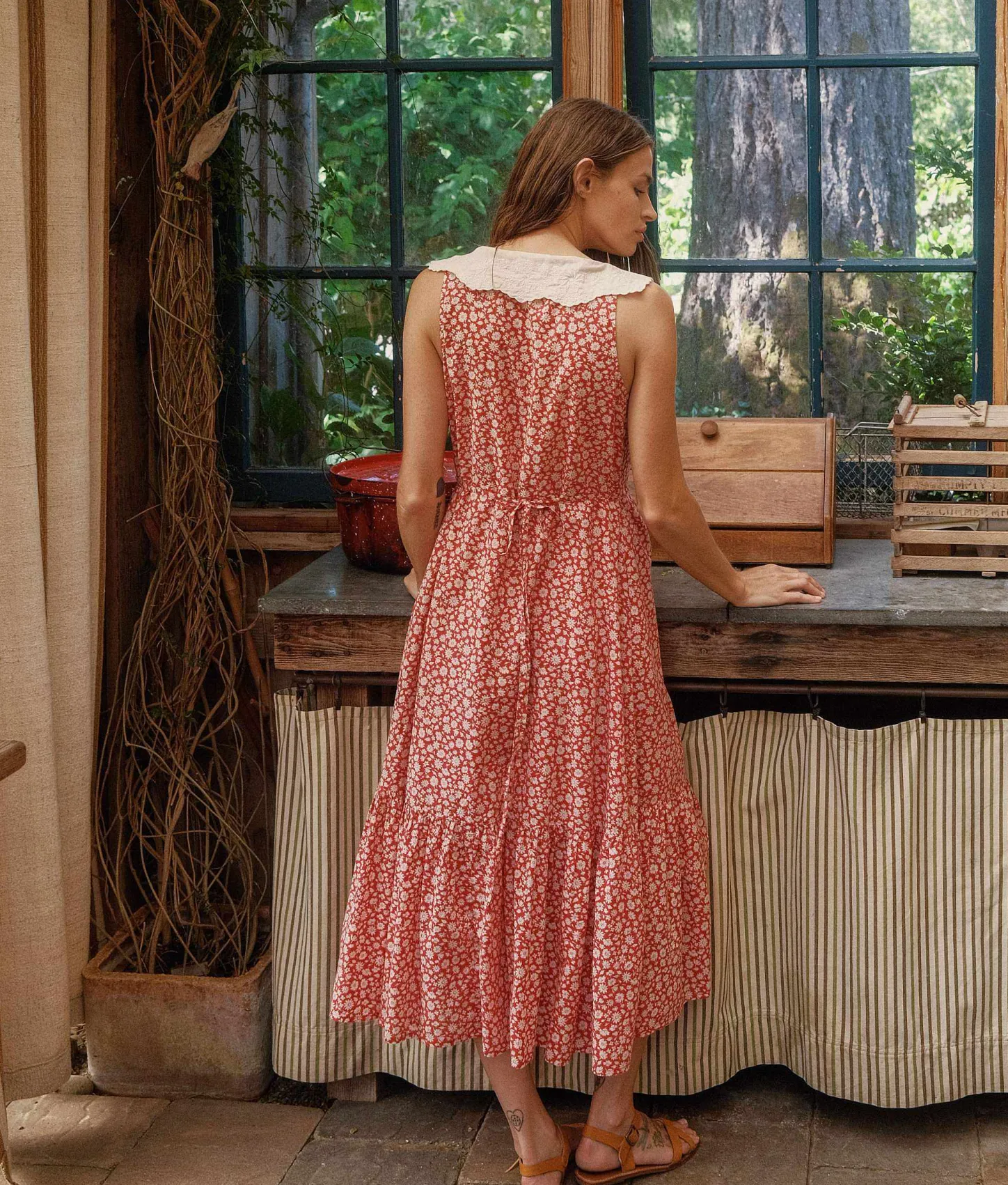 Dresses^Christy Dawn The Jessalyn Dress Crimson Calendula